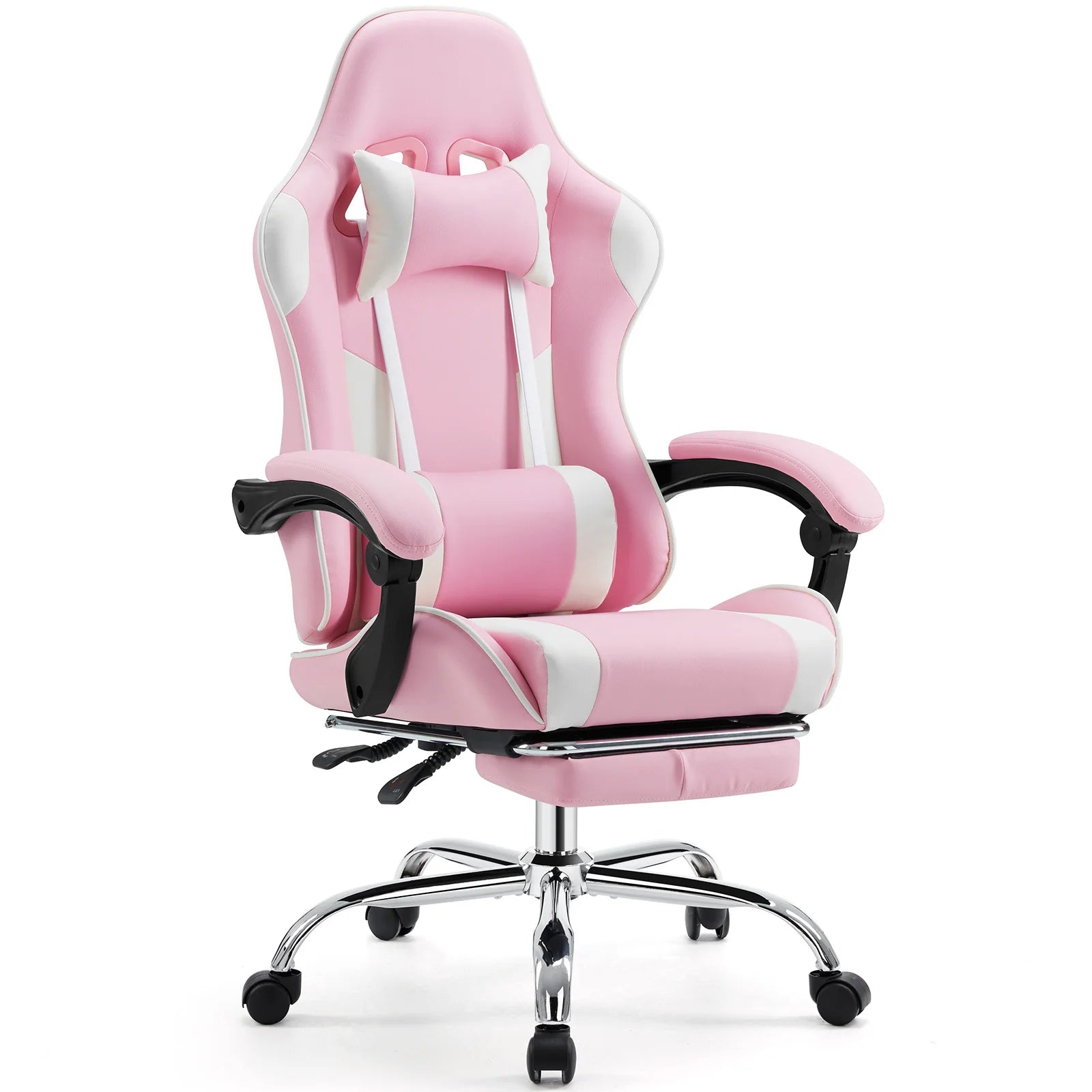 Ergonomic Racing Gaming Chair - PU Leather, Lumbar Support