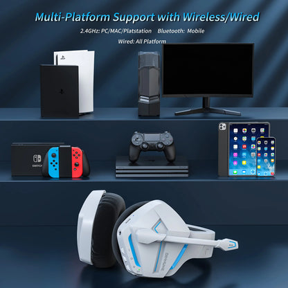 Wireless Gaming Headset BINNUNE BW01 for PC PS4 PS5