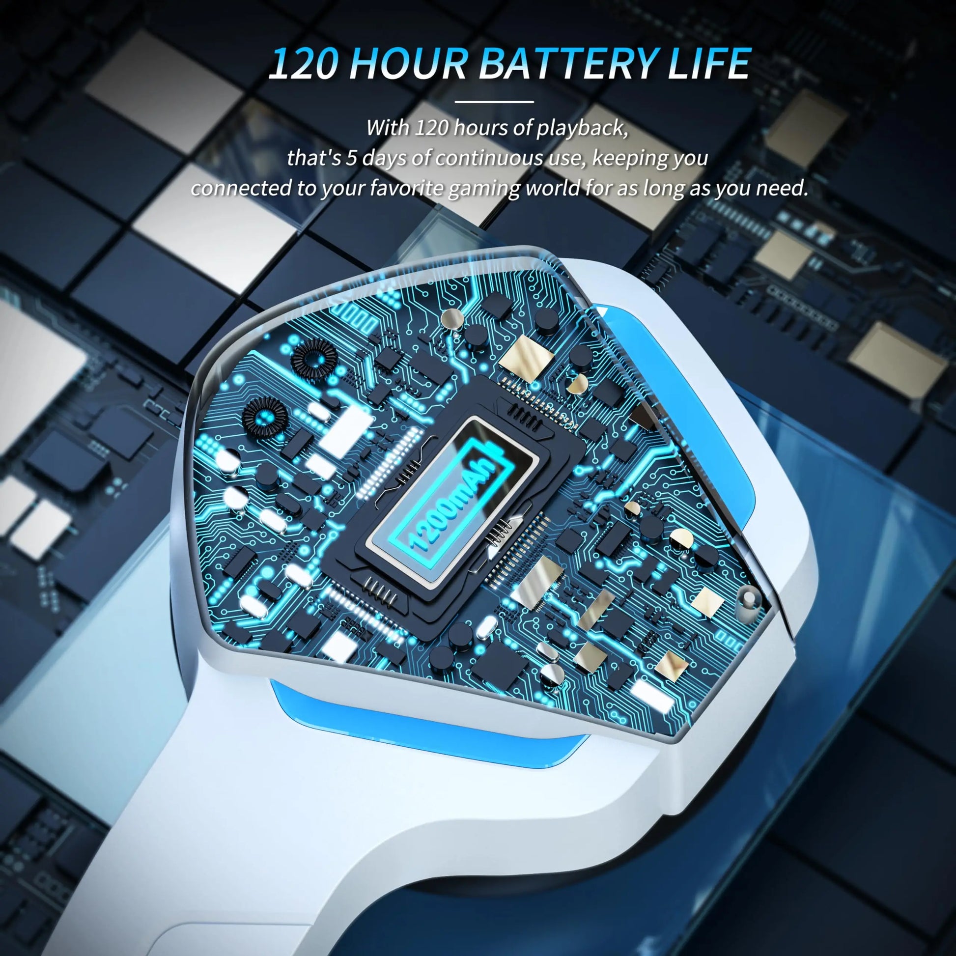 Wireless Gaming Headset BINNUNE BW01 for PC PS4 PS5